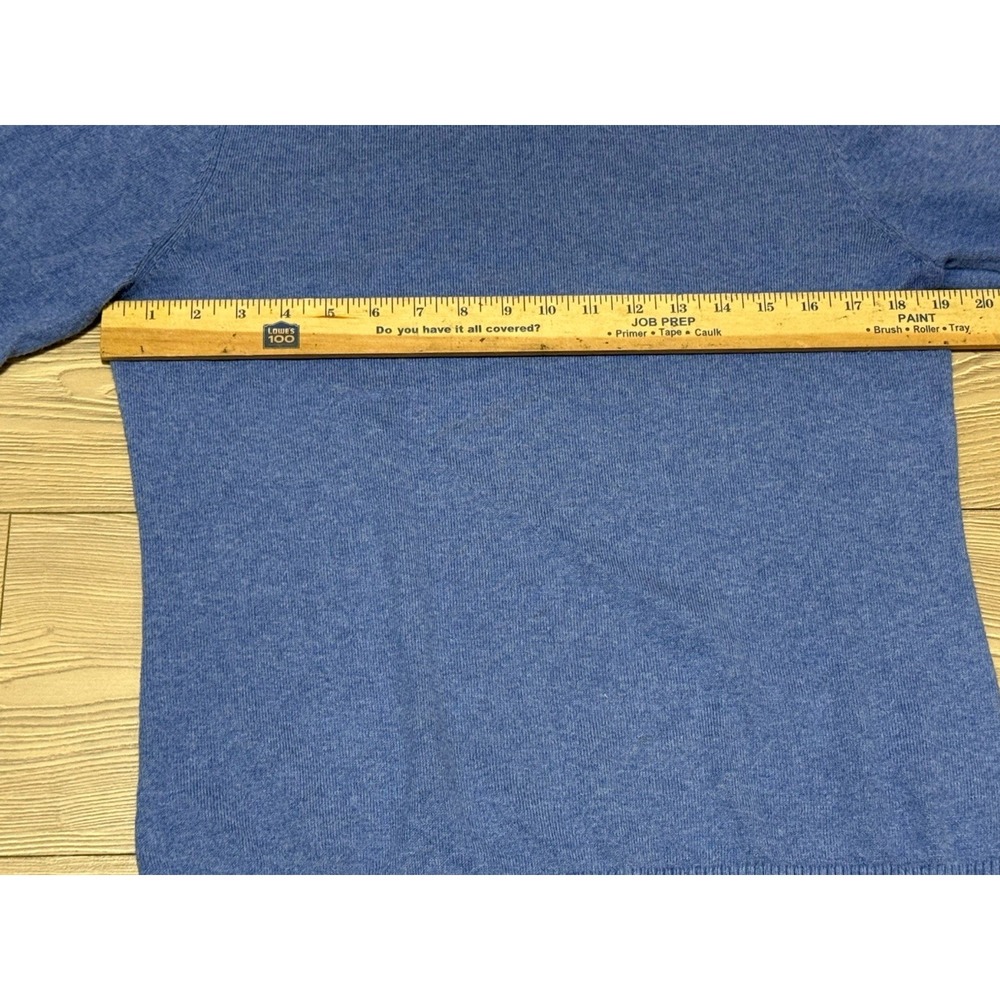 L.L. Bean Women's Turtleneck Sweater Deep Blue 95% Cotton 5% Cashmere Medium - Picture 12 of 13